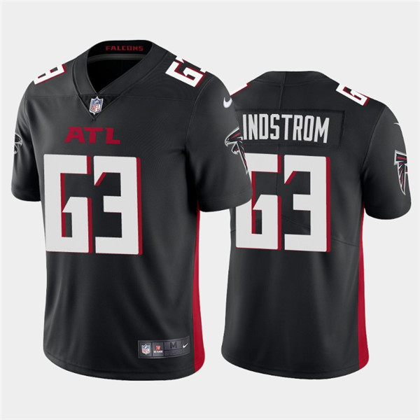 Men's Atlanta Falcons #63 Chris Lindstrom 2020 Black Vapor Untouchable Limited Stitched NFL Jersey